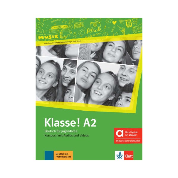 Klasse! A2: Kursbuch (Vadovėlis) Hybride Ausgabe allango