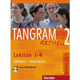 Tangram aktuell 2 – Lektion 1–4 Kursbuch + Arbeitsbuch mit Audio-CD zum Arbeitsbuch