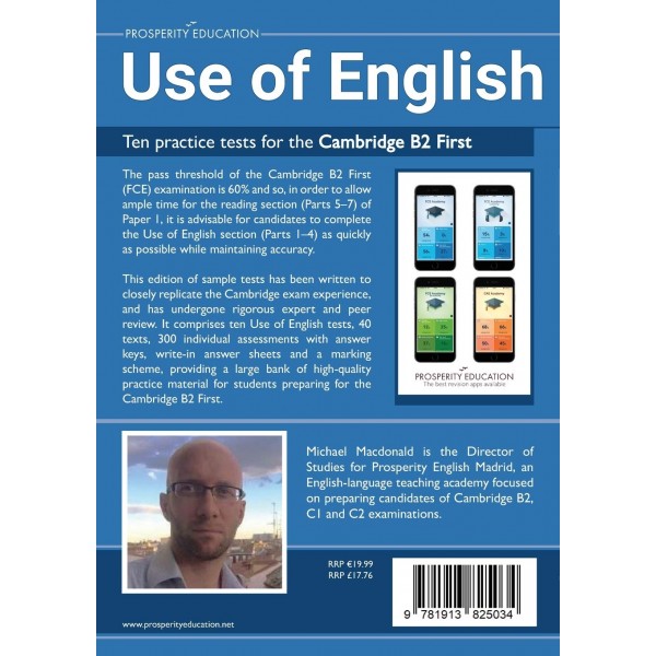 Use of English: Ten practice tests for the Cambridge B2 First