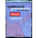 Grammaire en contexte - interm. - Corrig&eacute;s / Collectif