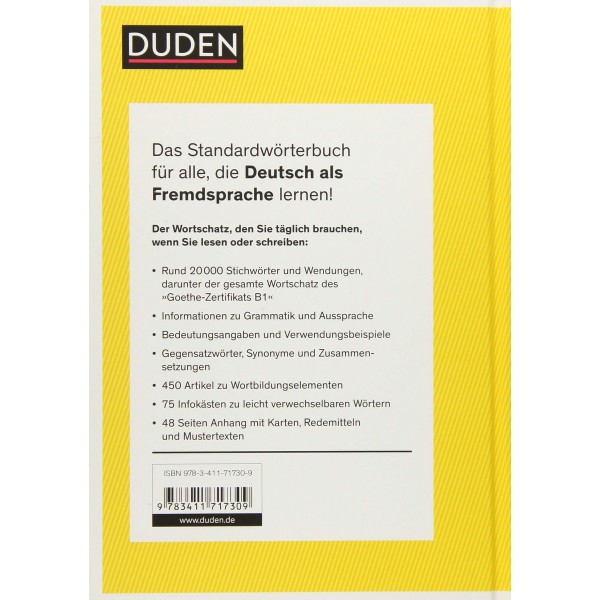 Duden - Deutsch als Fremdsprache - Standardwoerterbuch