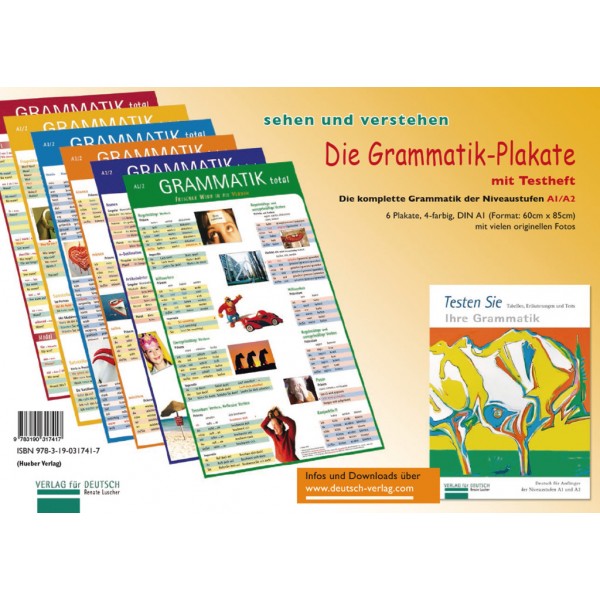 Die Grammatik-Plakate A1/A2 Testheft und 6 Plakate